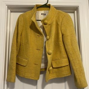 Vintage jcrew coat -yellow